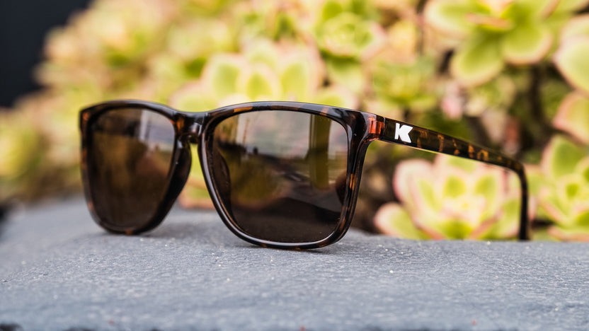 Knockaround Fast Lanes Tortoise Shell Frames with Amber Lenses