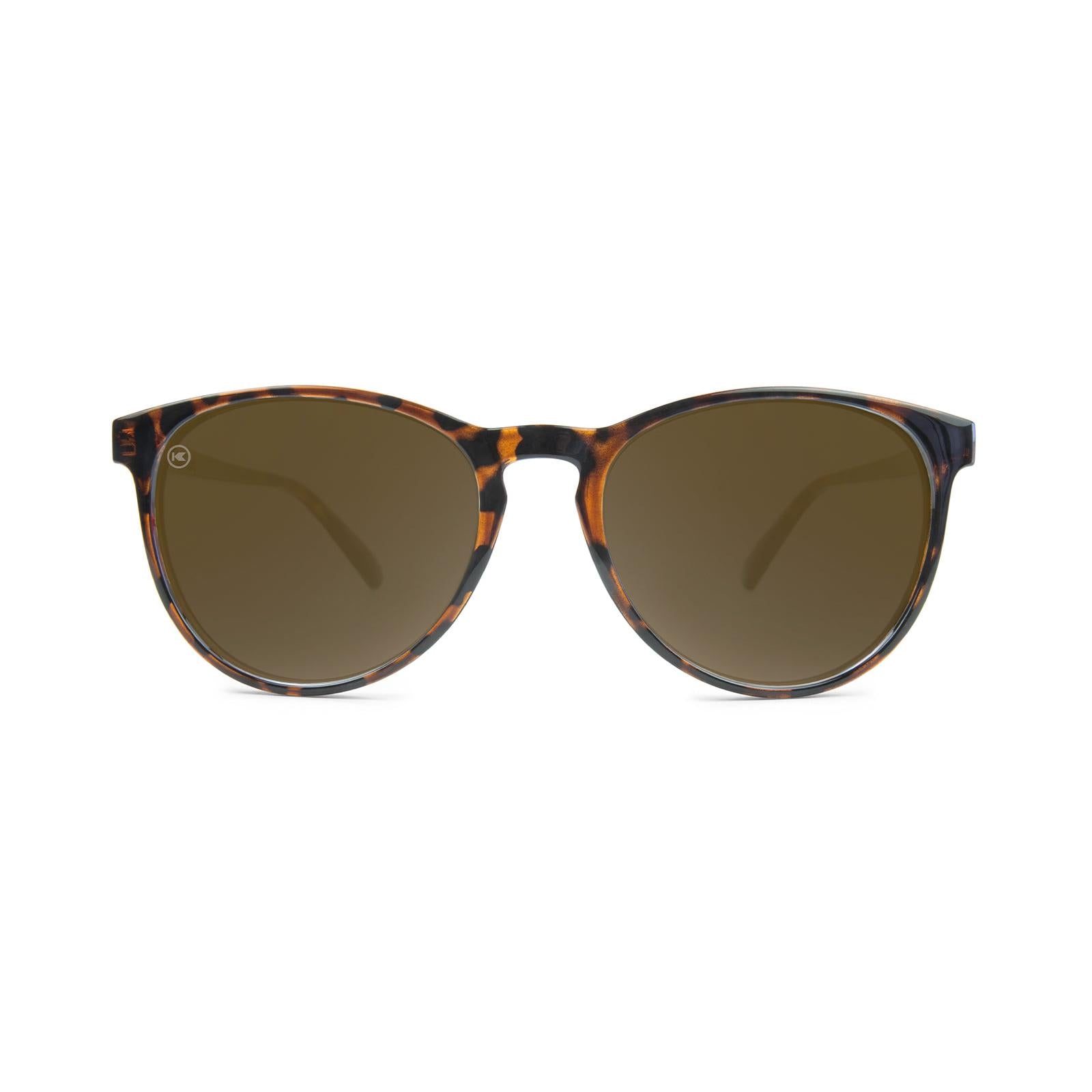 Mai Tais Sunglasses with Glossy Tortoise Shell and Brown Amber Lenses, Front