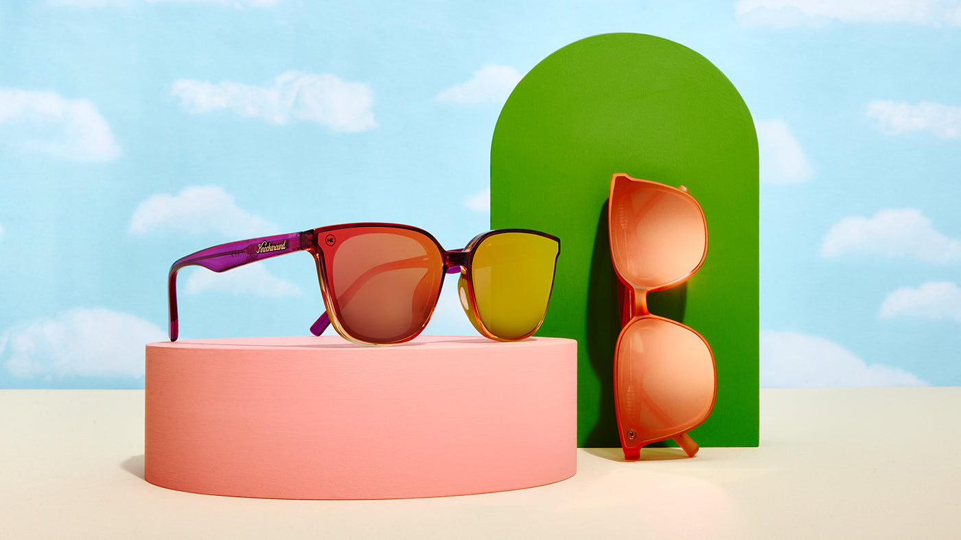 festival sunglasses with image of cloud catcher sunglasses