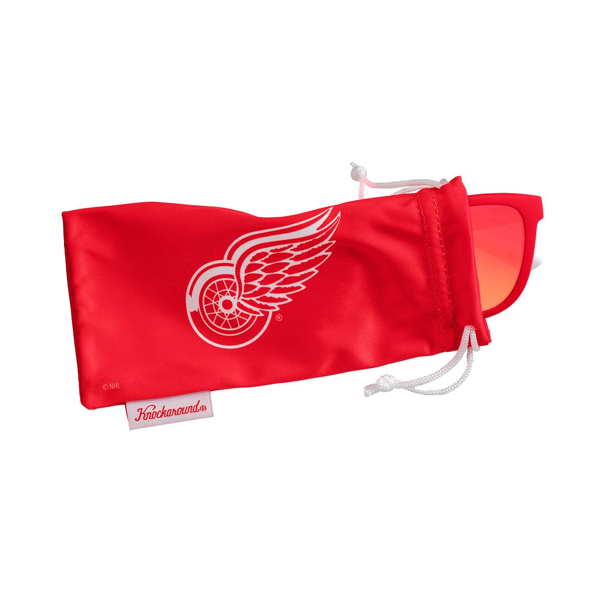 Knockaround Detroit Red Wings Sunglasses, Pouch