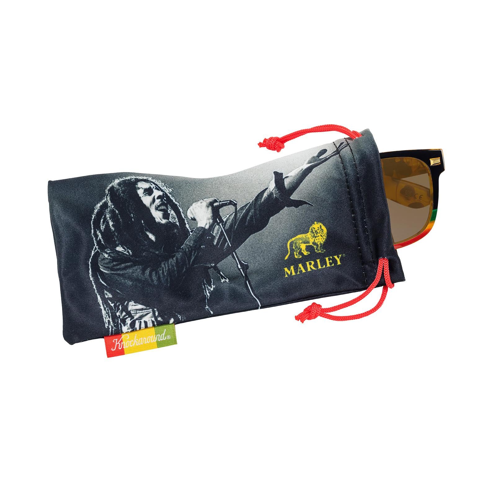 Knockaround x Bob Marley Fort Knocks Sunglasses, Pouch