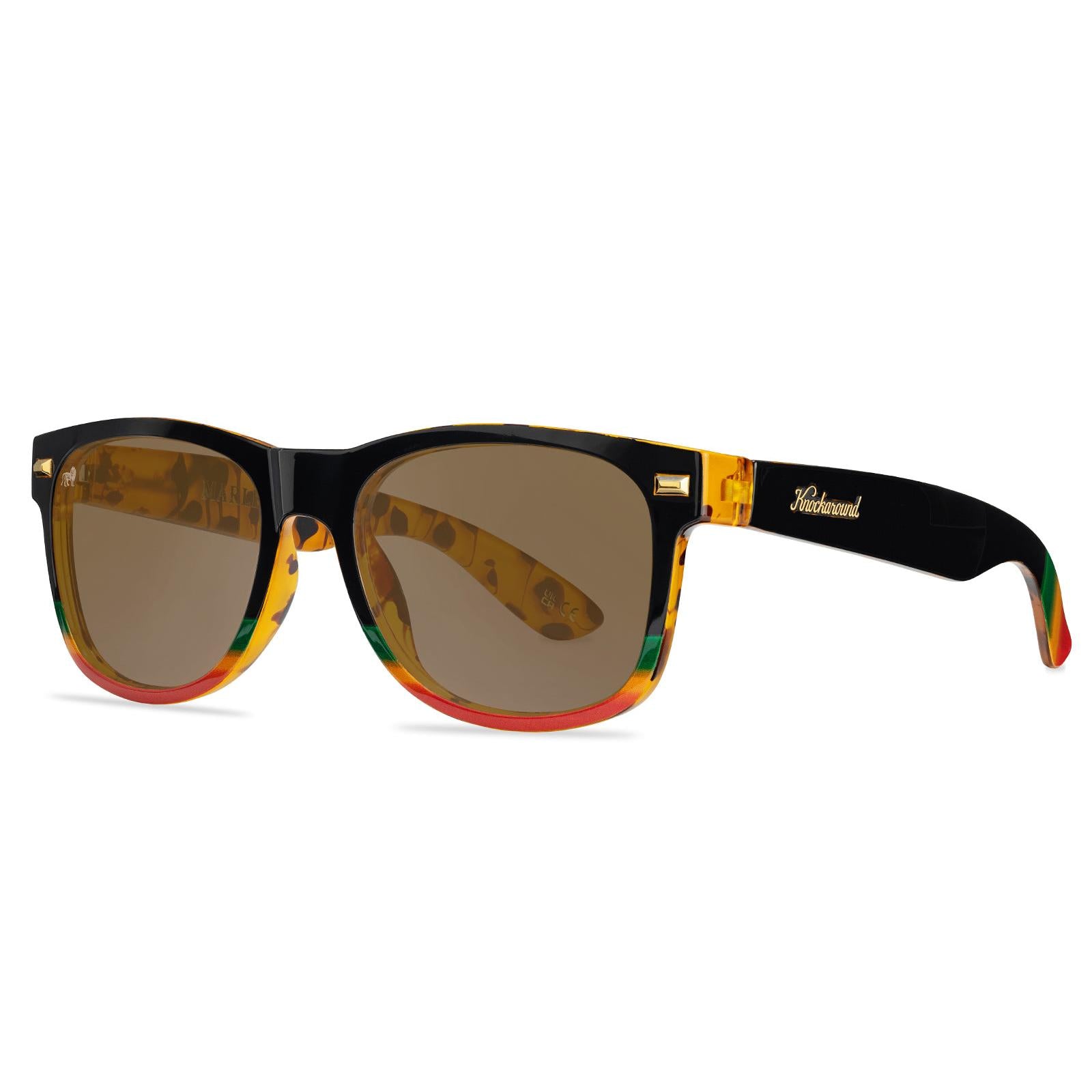 Knockaround x Bob Marley Fort Knocks Sunglasses, Threequarter
