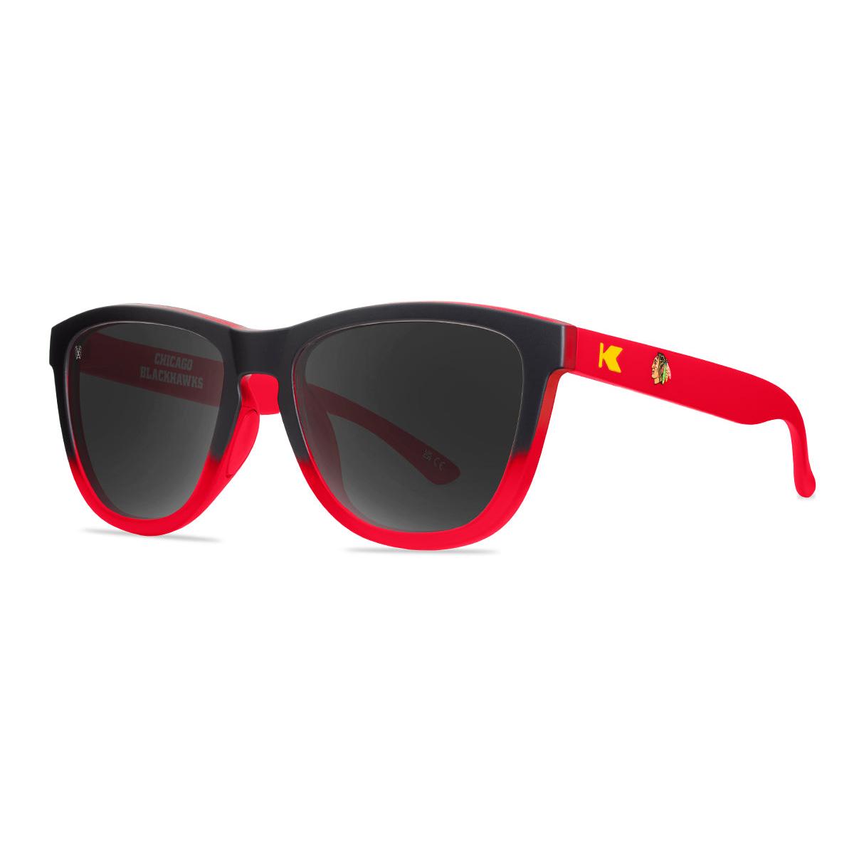 Knockaround Chicago Blackhawks Sunglasses, Threequarter