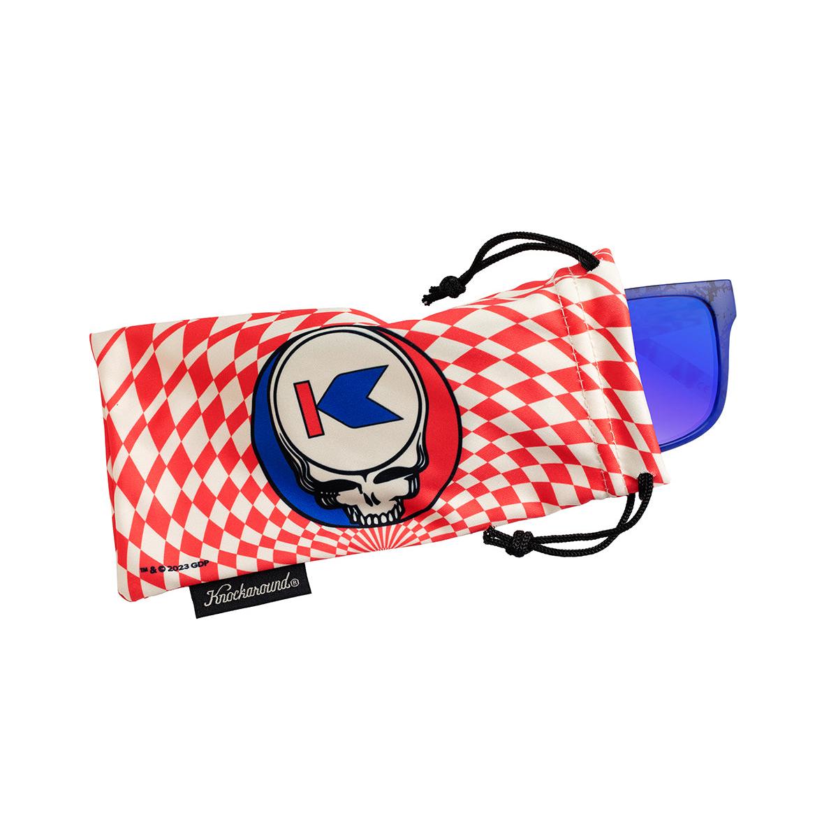 Knockaround Grateful Dead Steal Your Face Sunglasses, Pouch