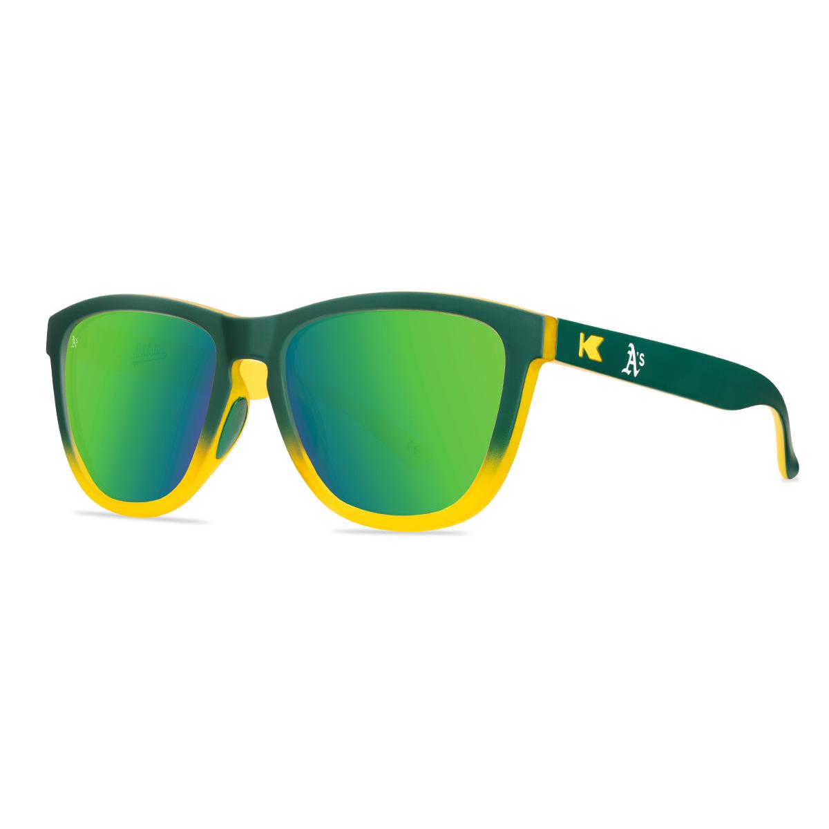 Knockaround Oakland Athletics Sunglasses, Threequarter