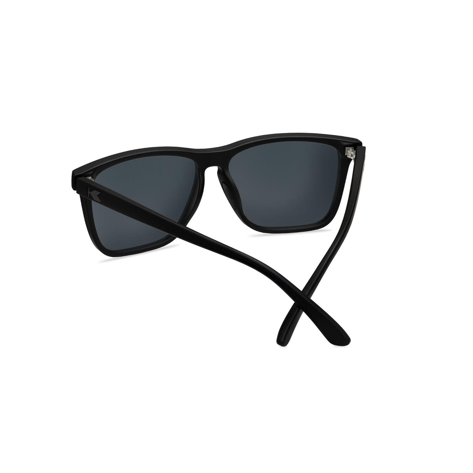 Knockaround and TRUE Fast Lanes Sport Black/Moonshot Sunglasses, Back