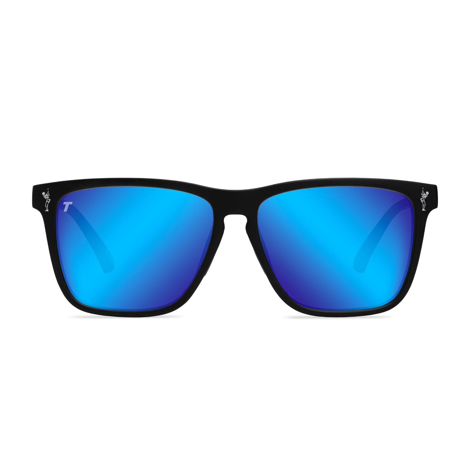 Knockaround and TRUE Fast Lanes Sport Black/Moonshot Sunglasses, Front