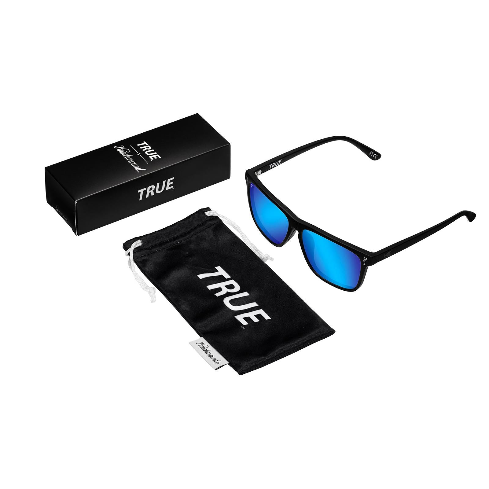 Knockaround and TRUE Fast Lanes Sport Black/Moonshot Sunglasses, Set