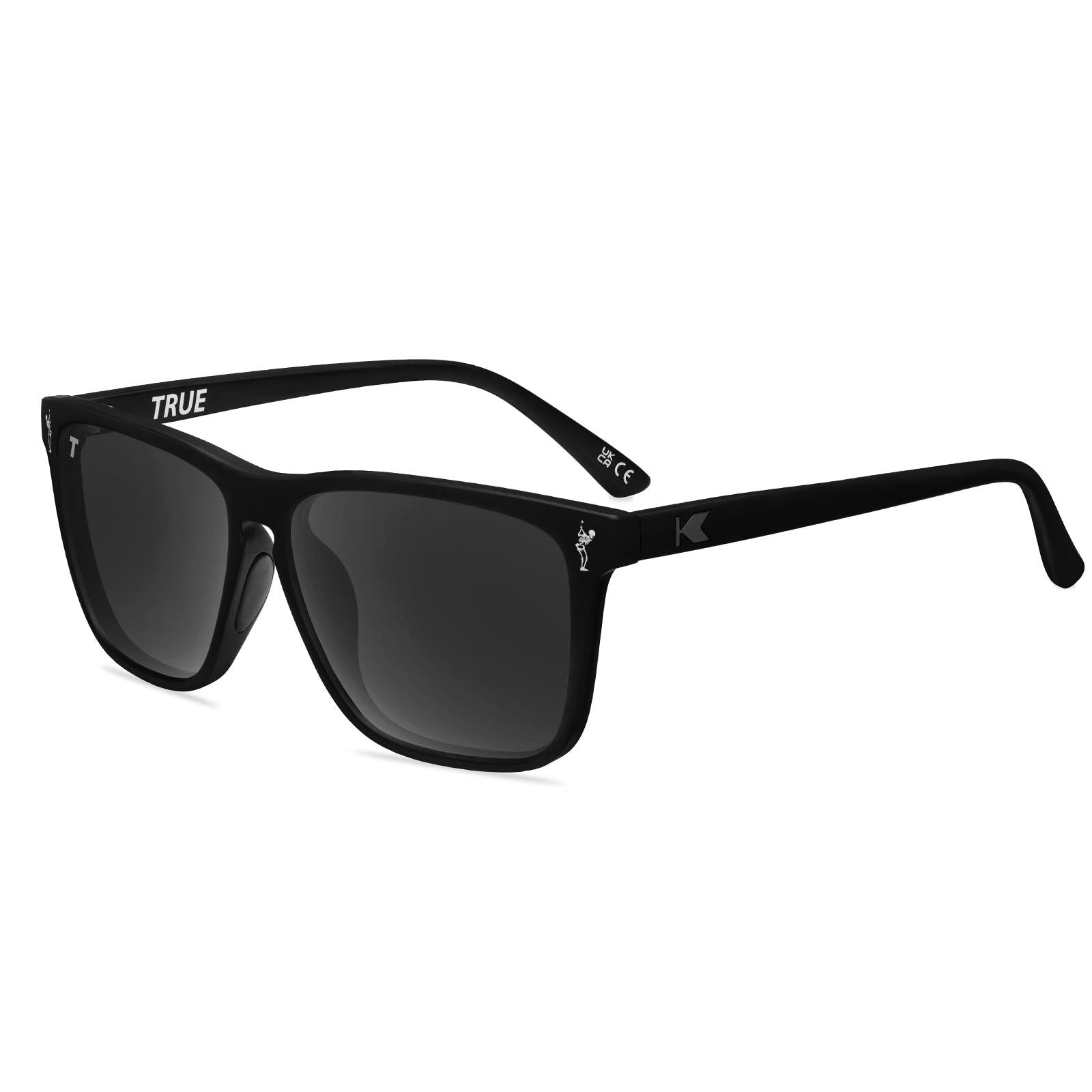 Knockaround and TRUE Fast Lanes Sport Black/Smoke Sunglasses, Flyover