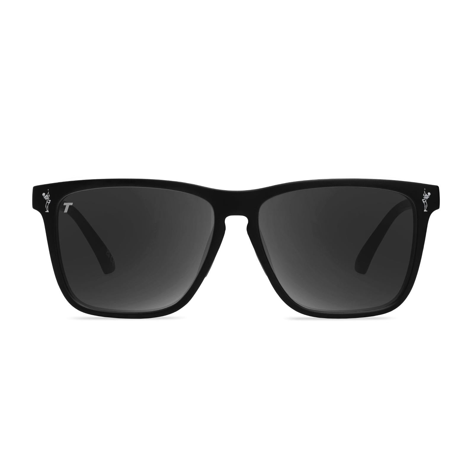 Knockaround and TRUE Fast Lanes Sport Black/Smoke Sunglasses,  Front