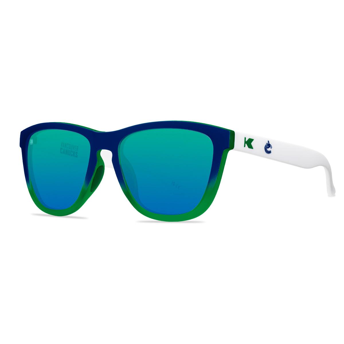 Knockaround Vancouver Canucks Sunglasses. Threequarter