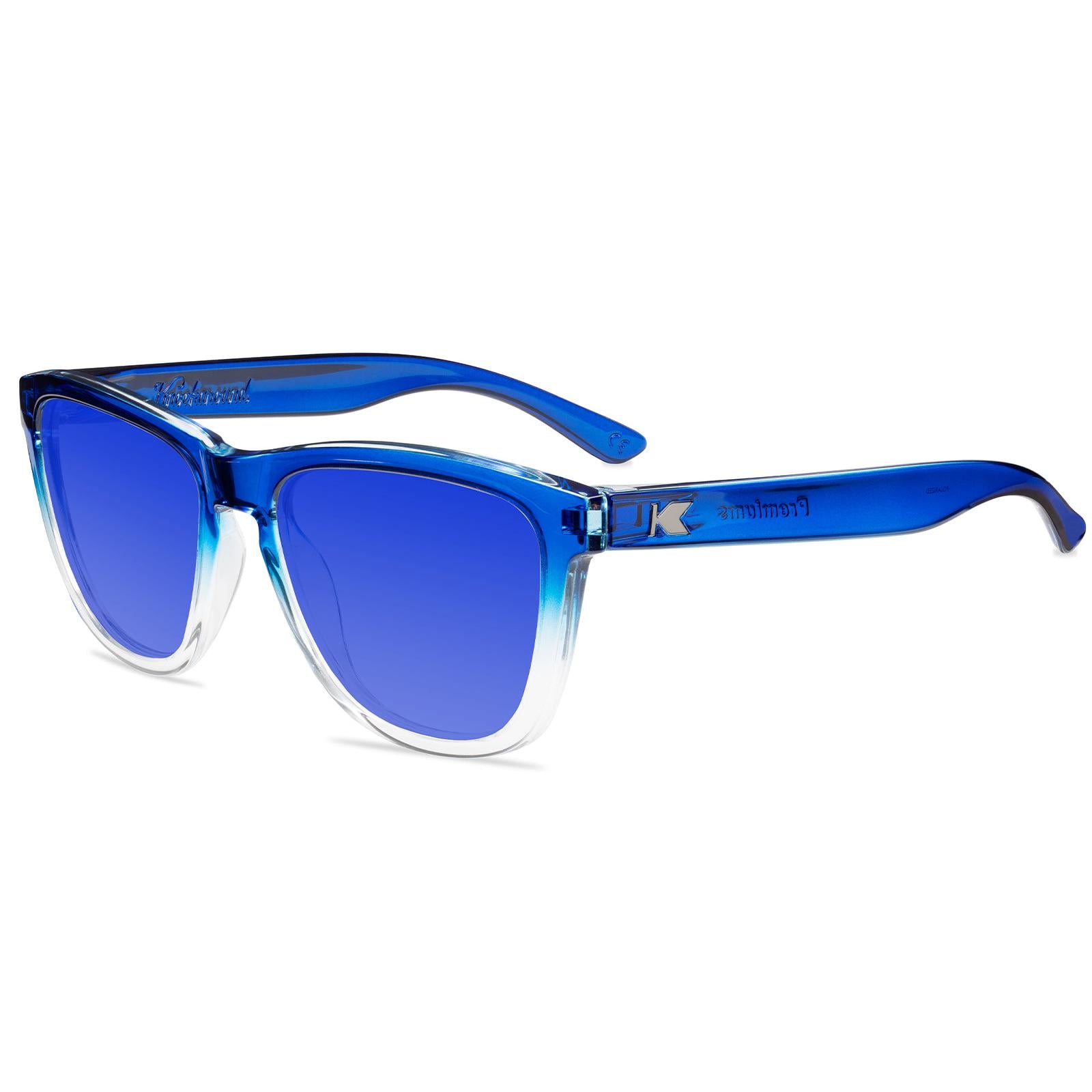 Blue Obsidian Premiums Prescription Sunglasses with Blue Lens, Flyover