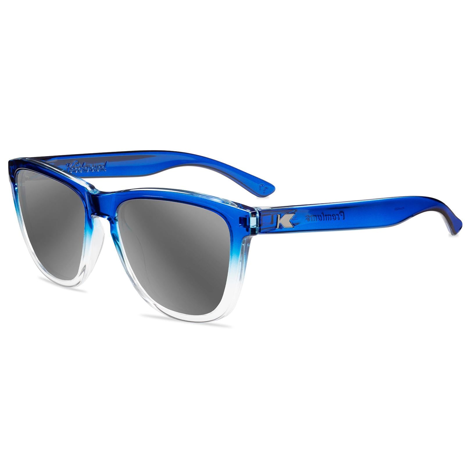 Blue Obsidian Premiums Prescription Sunglasses with Silver Lens, Flyover