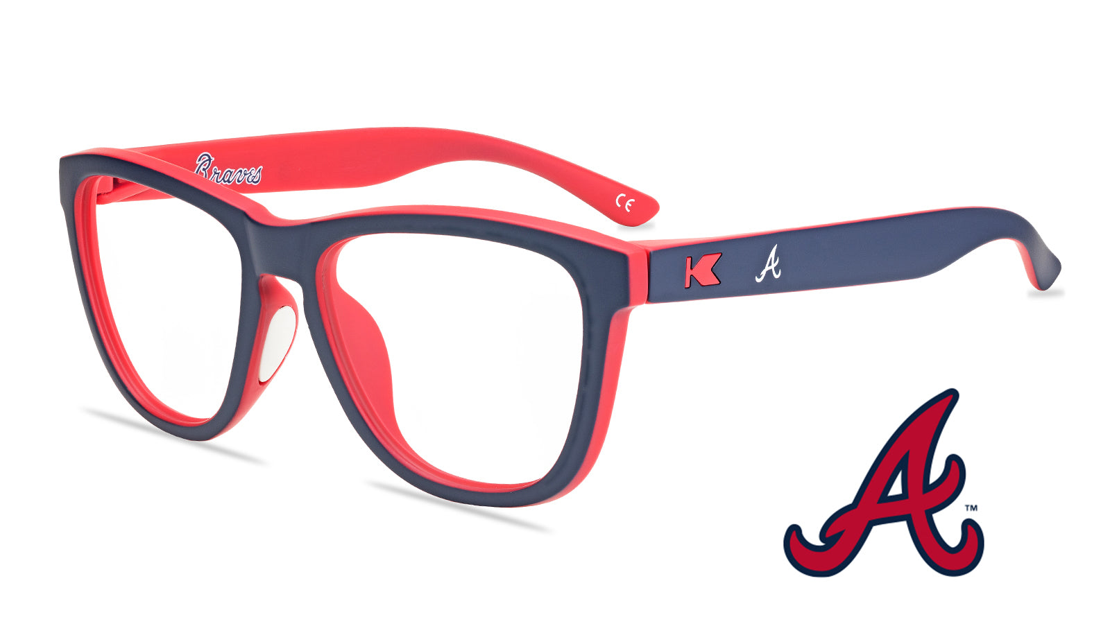 Atlanta Braves Premiums Sport Prescription Sunglasses with Clear Lens, Flyover