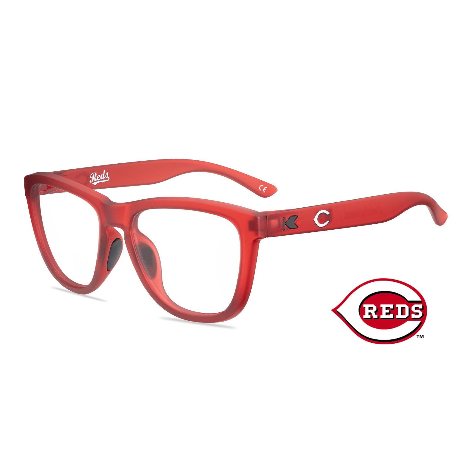 Cincinnati Reds Premiums Sport Prescription Sunglasses with Clear Lens, Flyover