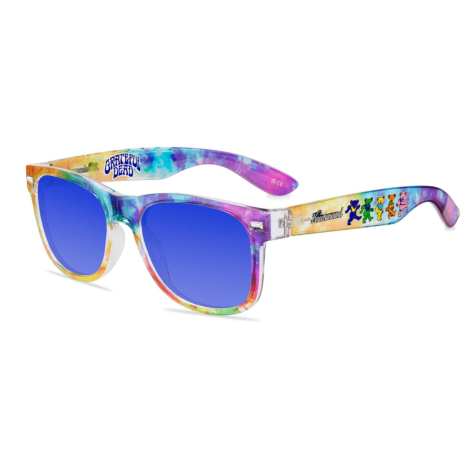 Grateful Dead Dancing Bears Fort Knocks Prescription Eyeglasses with Blue Lens, Flyover