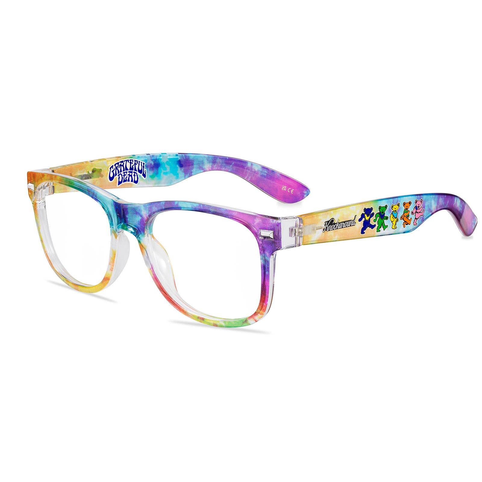 Grateful Dead Dancing Bears Fort Knocks Prescription Eyeglasses with Clear Lens, Flyover