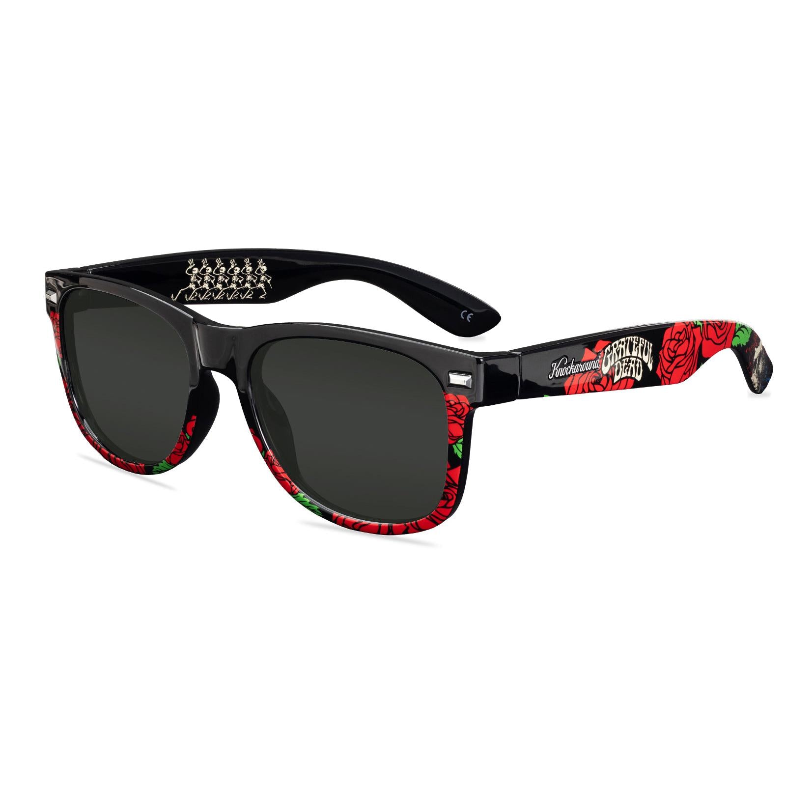 Grateful Dead Roses Fort Knocks Prescription Eyeglasses with Grey Lens, Flyover
