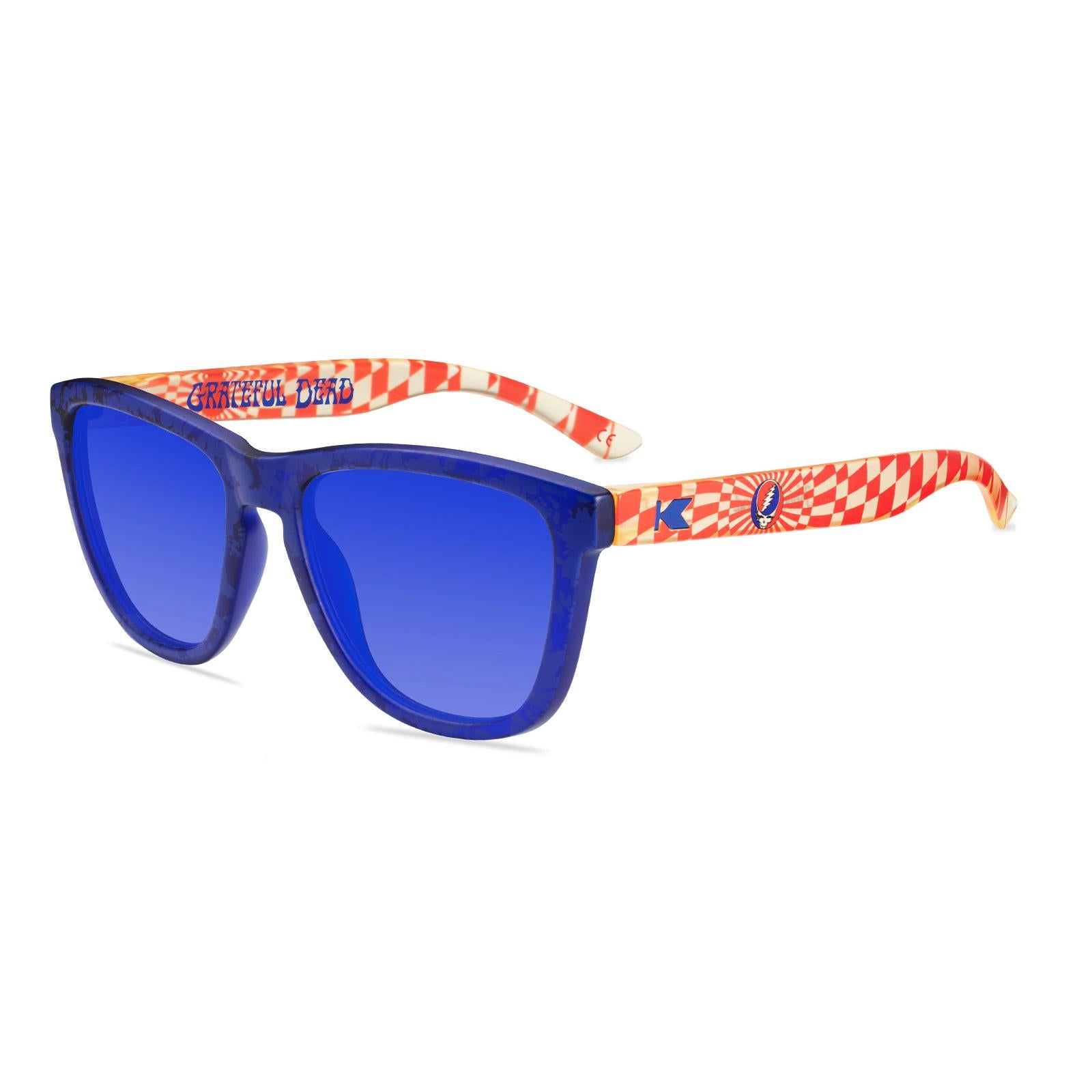 Grateful Dead Steal Your Face Premiums Prescription Eyeglasses with Blue Lens, Flyover