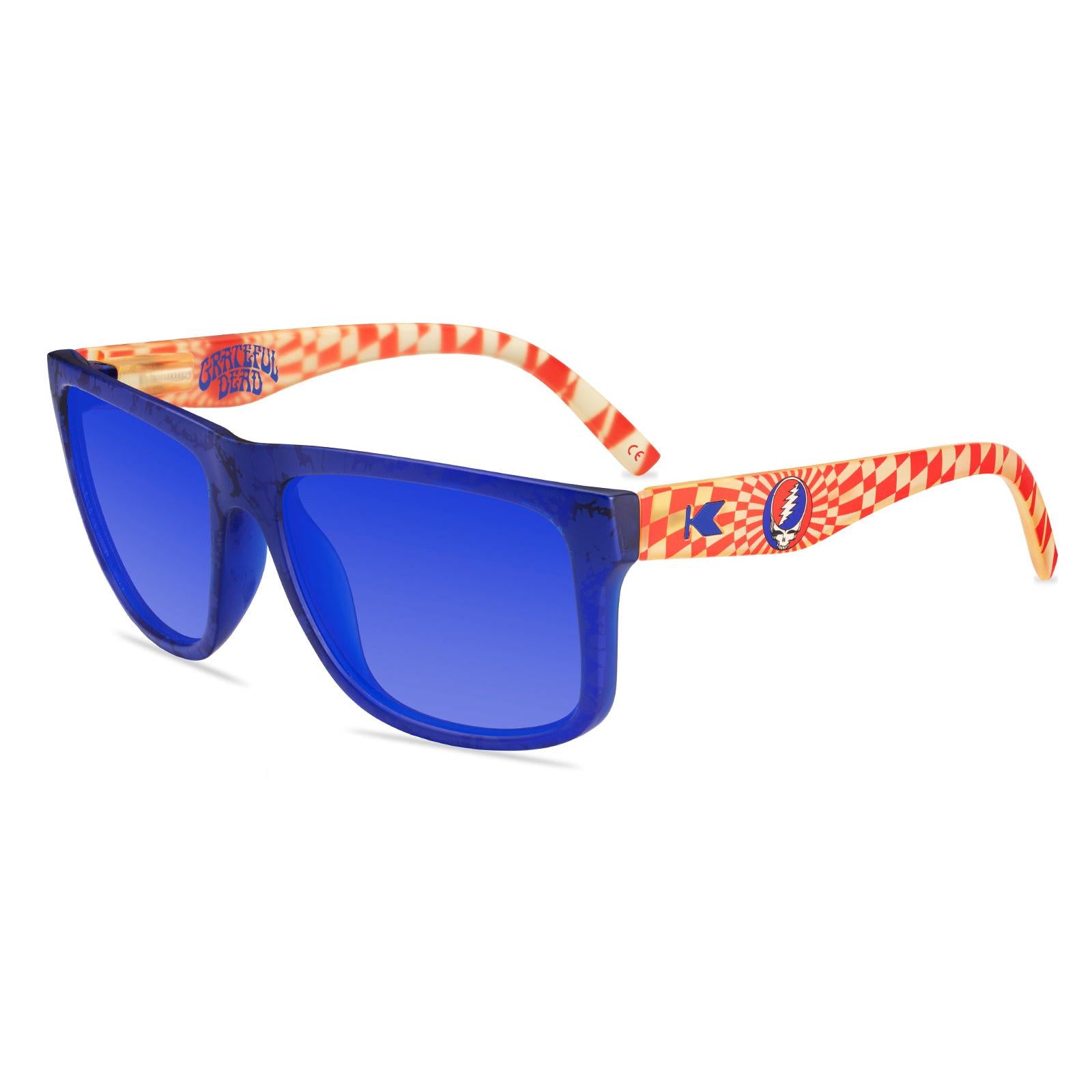 Grateful Dead Steal Your Face Torrey Pines Prescription Eyeglasses with Blue Lens, Flyover