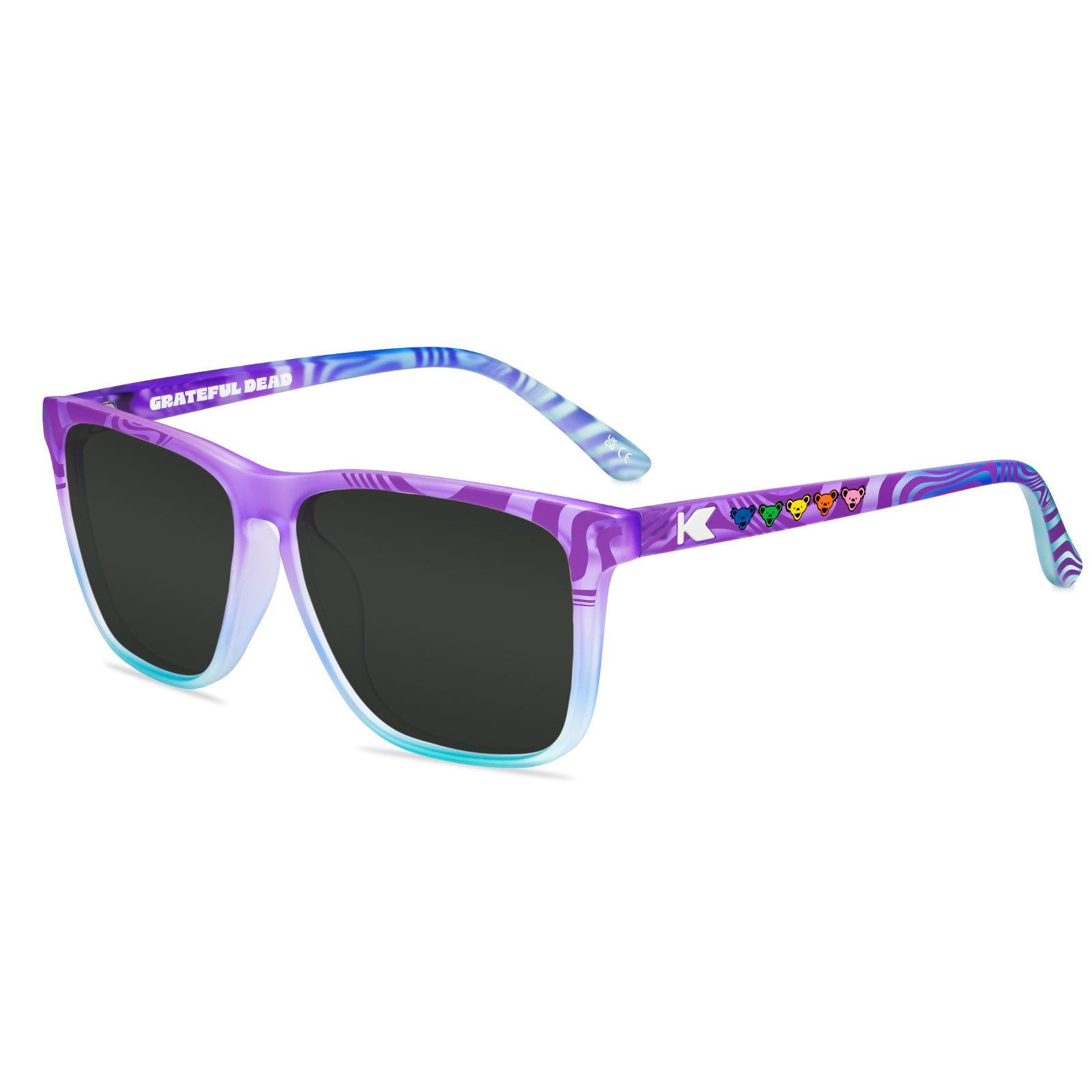 Grateful Dead Trippy Bears Fast Lanes Prescription Sunglasses with grey lens, Flyover