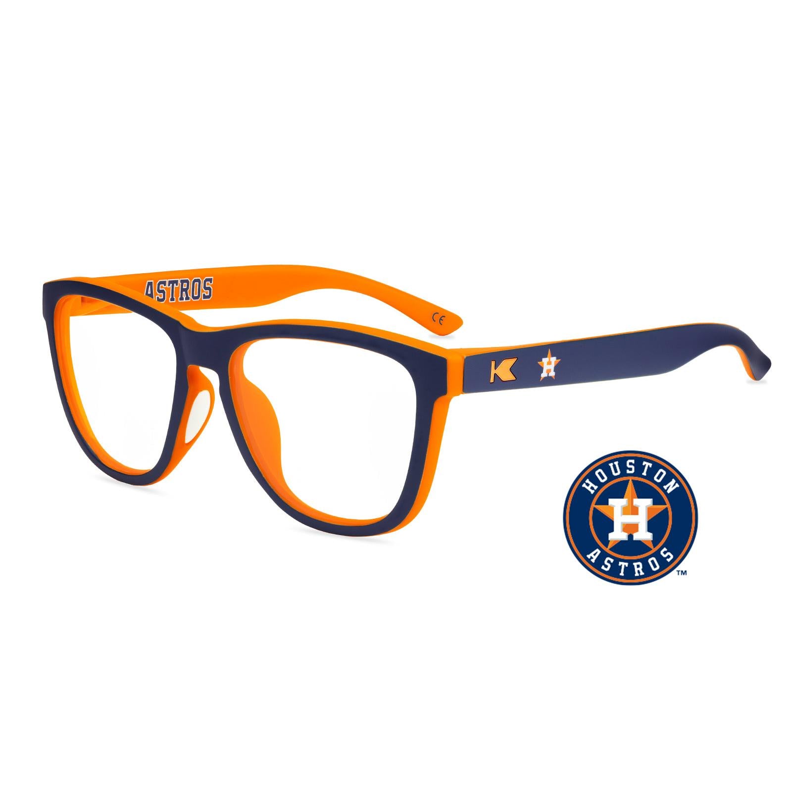 Houston Astros Premiums Sport Prescription Sunglasses with Clear Lens, Flyover