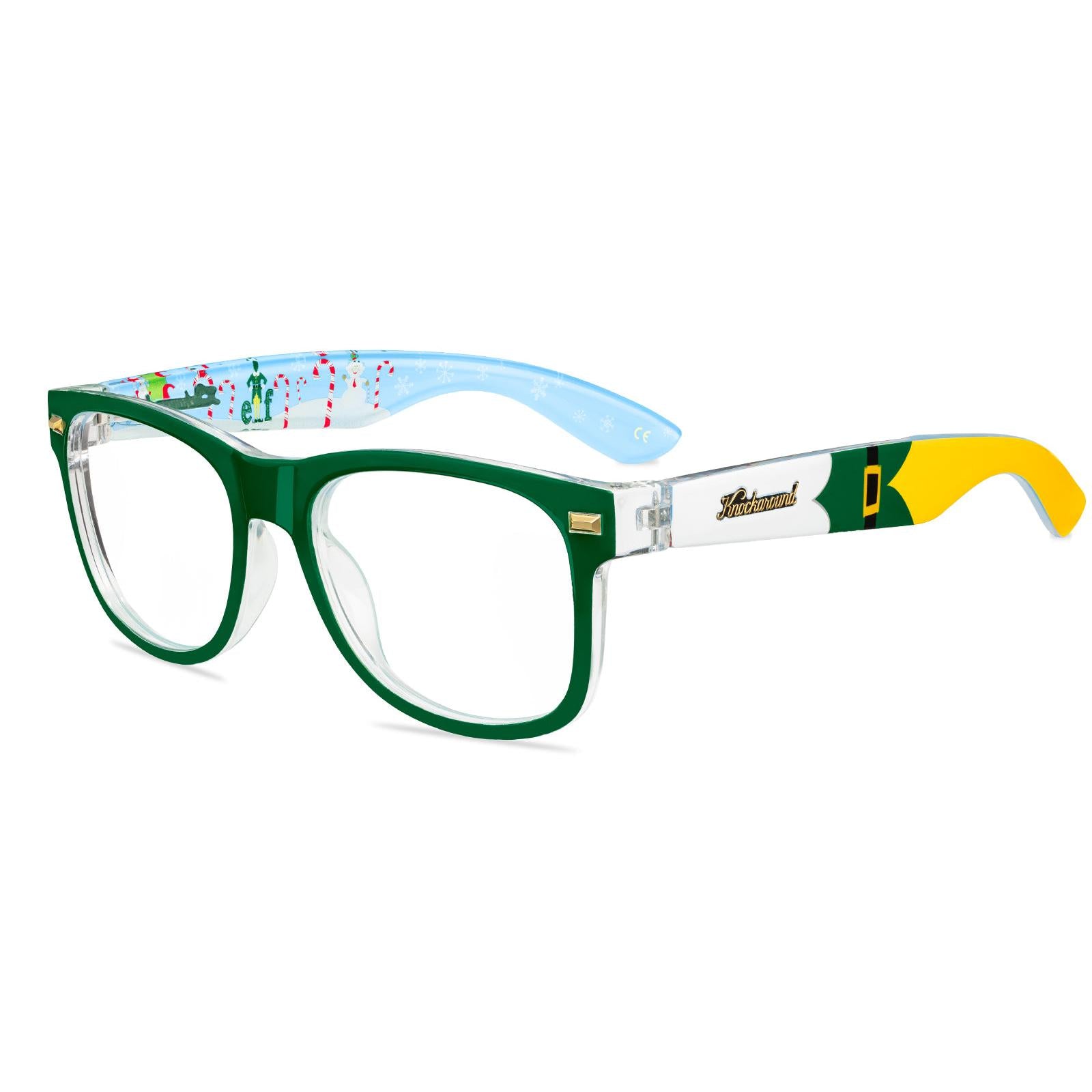 Knockaround and Elf Fort Knocks Prescription Sunglasses with Clear Lens, Flyover