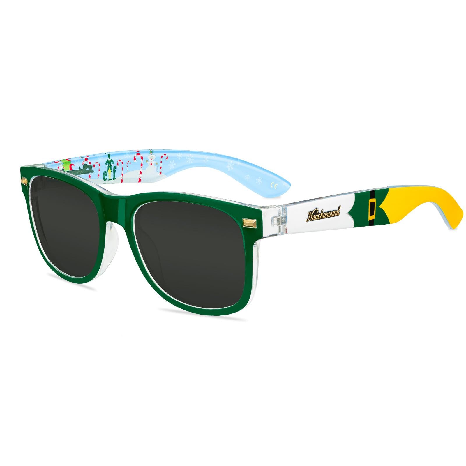 Knockaround and Elf Fort Knocks Prescription Sunglasses with Grey Lens, Flyover