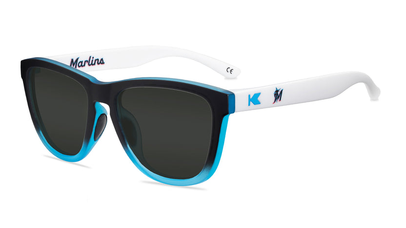 Miami Marlins Premiums Sport Prescription Sunglasses with Grey Lens, Flyover