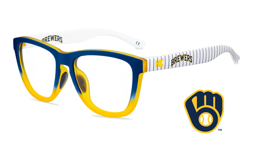 Milwaukee Brewers Premiums Sport Prescription Sunglasses with Clear Lens, Flyover