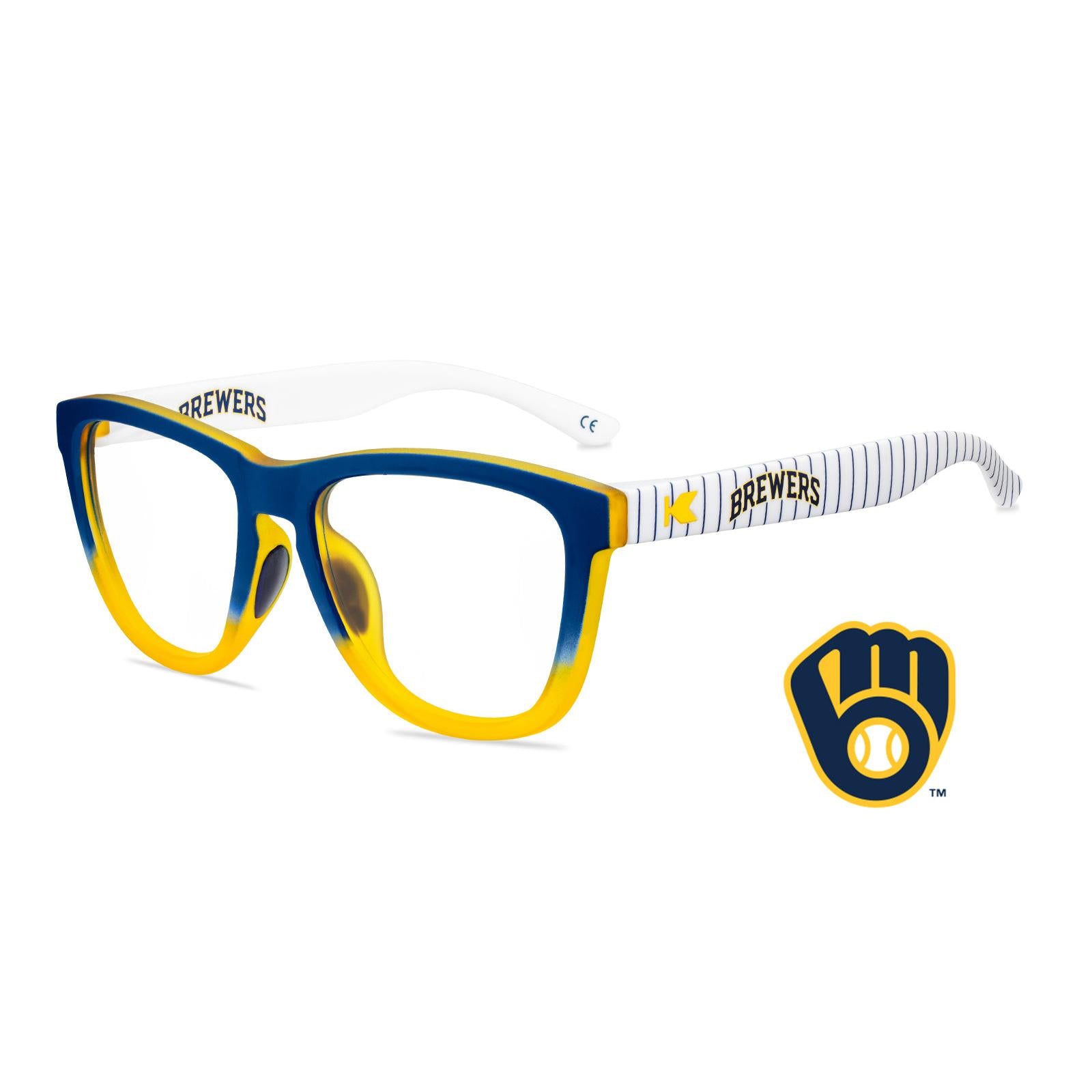 Milwaukee Brewers Premiums Sport Prescription Sunglasses with Clear Lens, Flyover