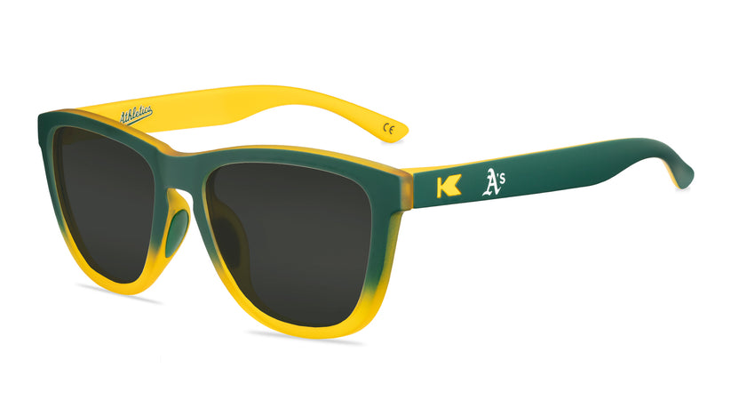 Oakland Athletics Premiums Sport Prescription Sunglasses with Grey Lens, Flyover