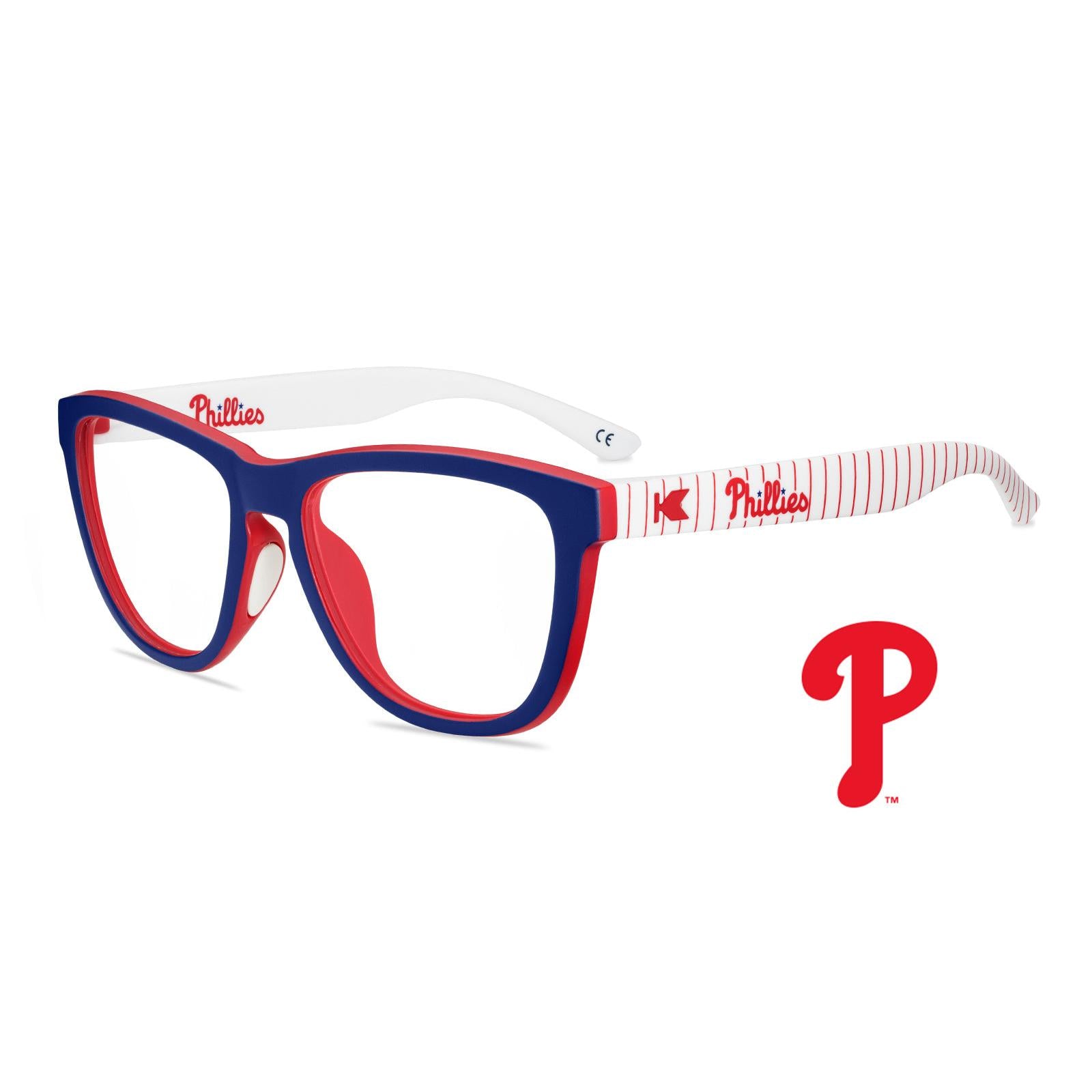 Philadelphia Phillies Premiums Sport Prescription Sunglasses with Clear Lens, Flyover