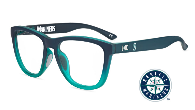 Seattle Mariners Premiums Sport Prescription Sunglasses with Clear Lens, Flyover