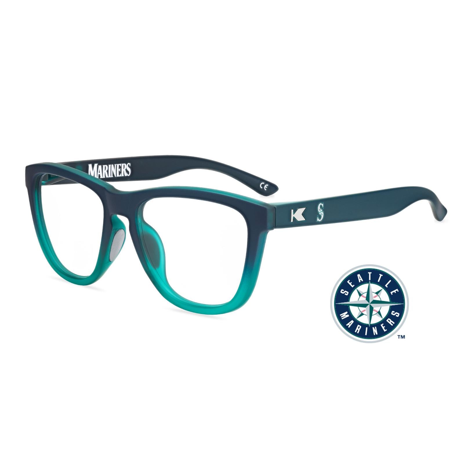 Seattle Mariners Premiums Sport Prescription Sunglasses with Clear Lens, Flyover
