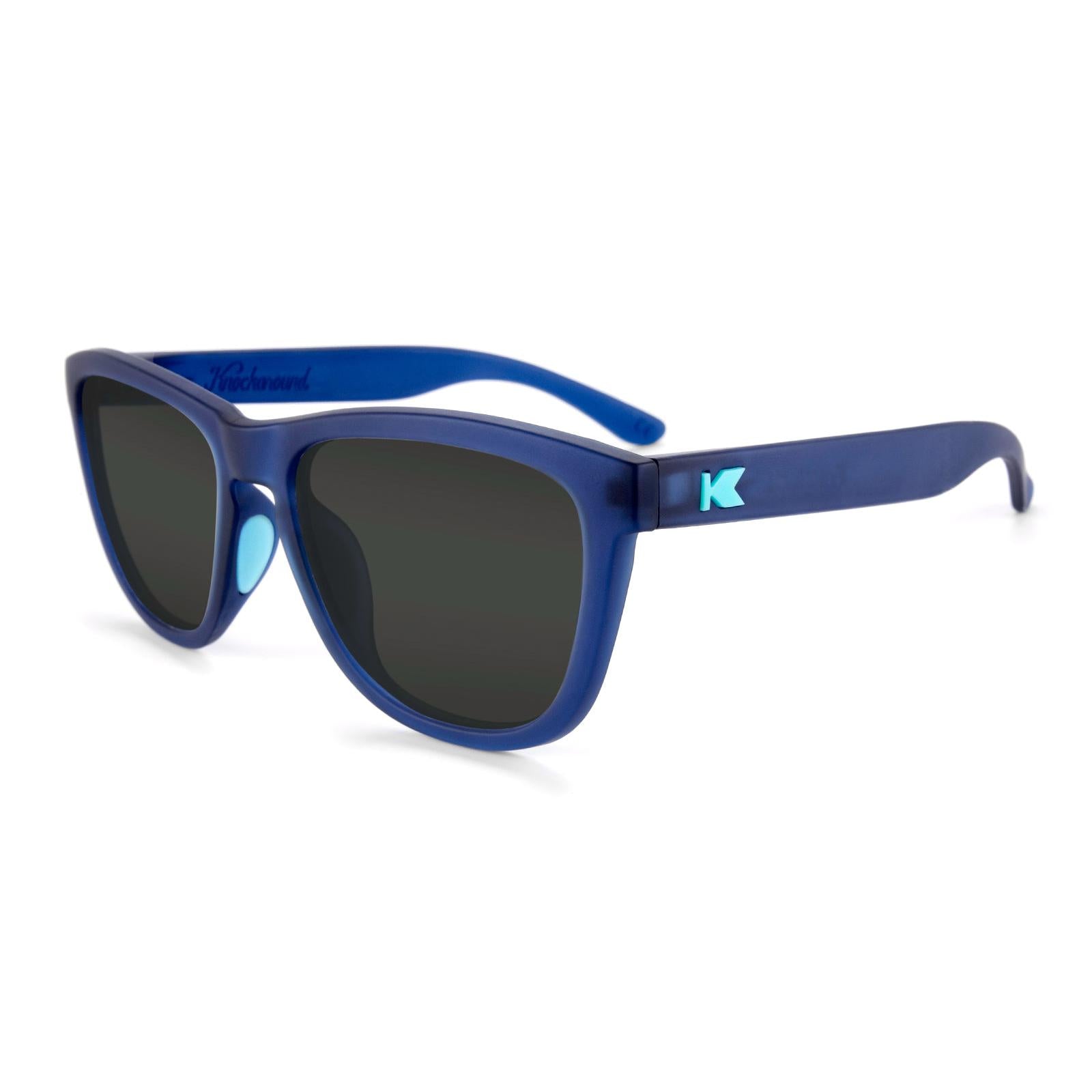 Rubberized Navy Premiums Sport  Prescription Sunglasses with Gray Lens, Flyover