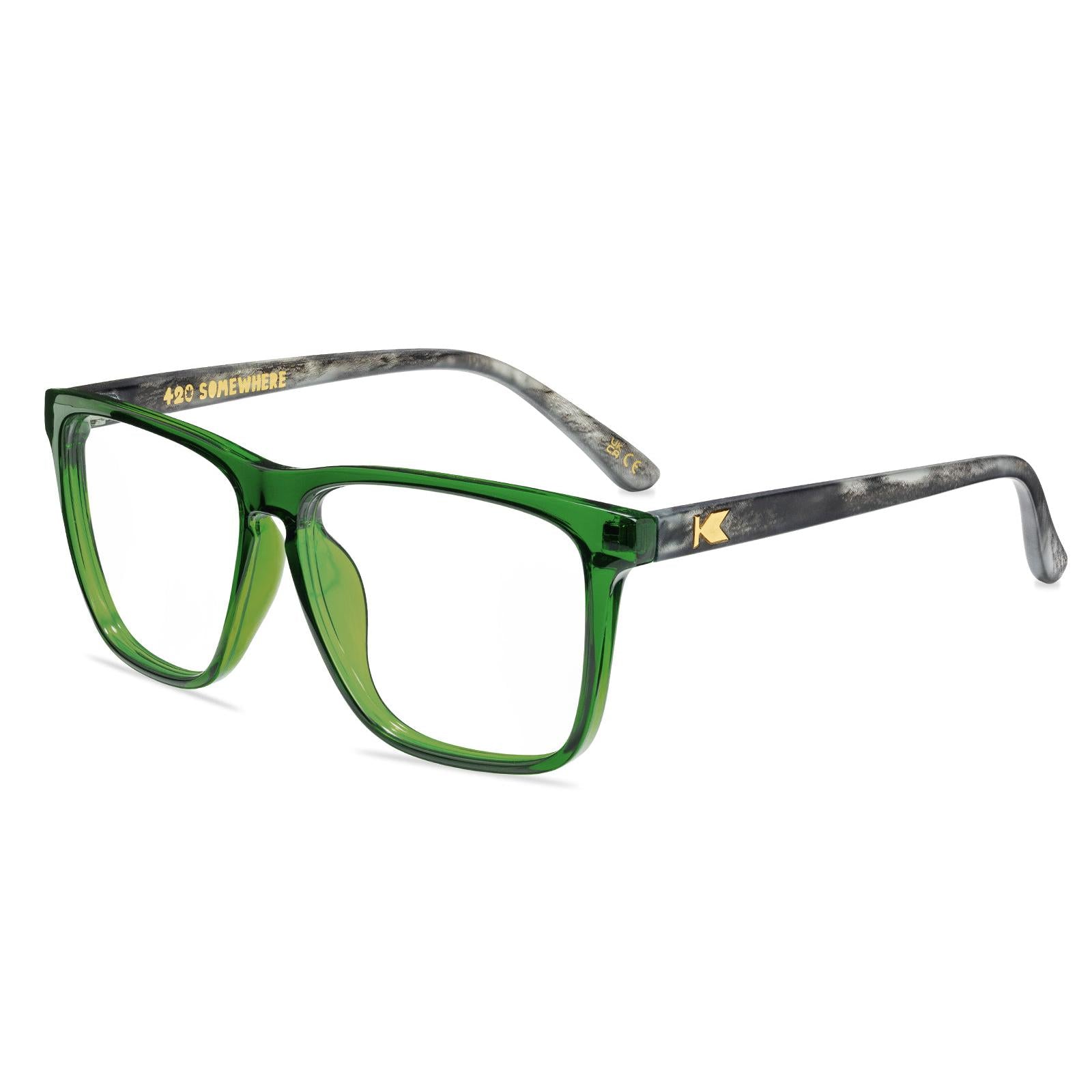 420 Somewhere Fast Lanes Prescription Sunglasses with Clear Lens, Flyover