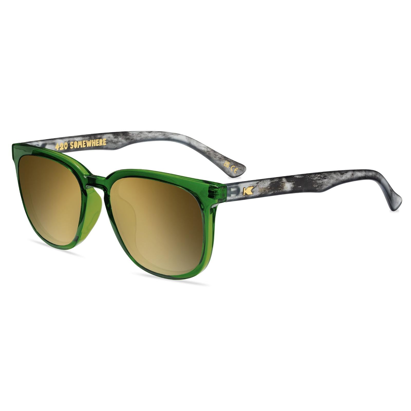 420 Somewhere Paso Robles Prescription Sunglasses with Gold Lens, Flyover