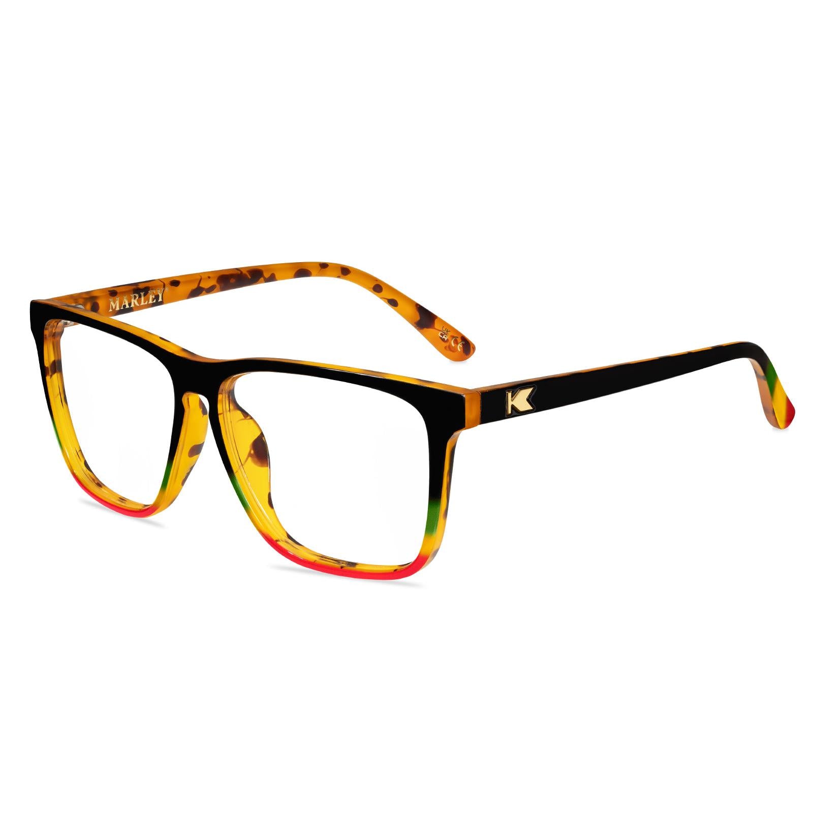 Bob Marley Fast Lanes Prescription Sunglasses with Clear Lens, Flyover