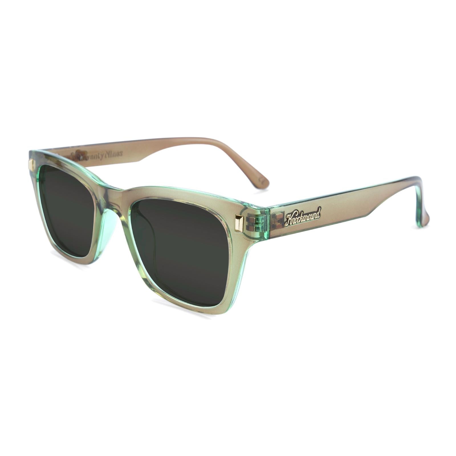 Aged Sage Seventy Nines Prescription Sunglasses with Grey Lens, Flyover