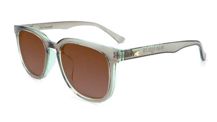 Aged Sage Paso Robles Prescription Sunglasses with CBrown Lens, Flyover 