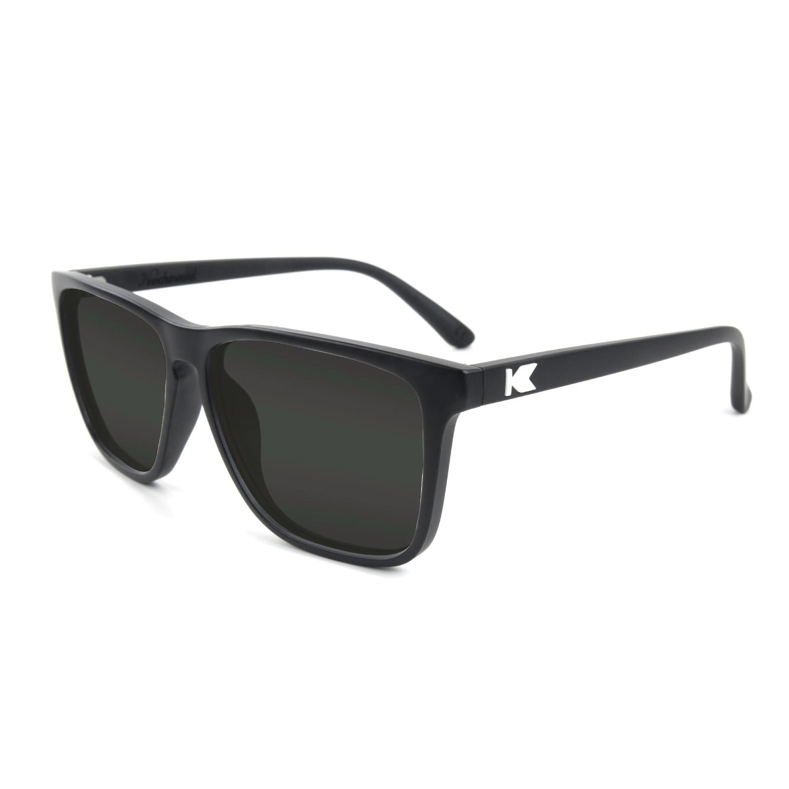 Matte Black Fast Lanes Prescription Sunglasses with Grey Lens, Flyover