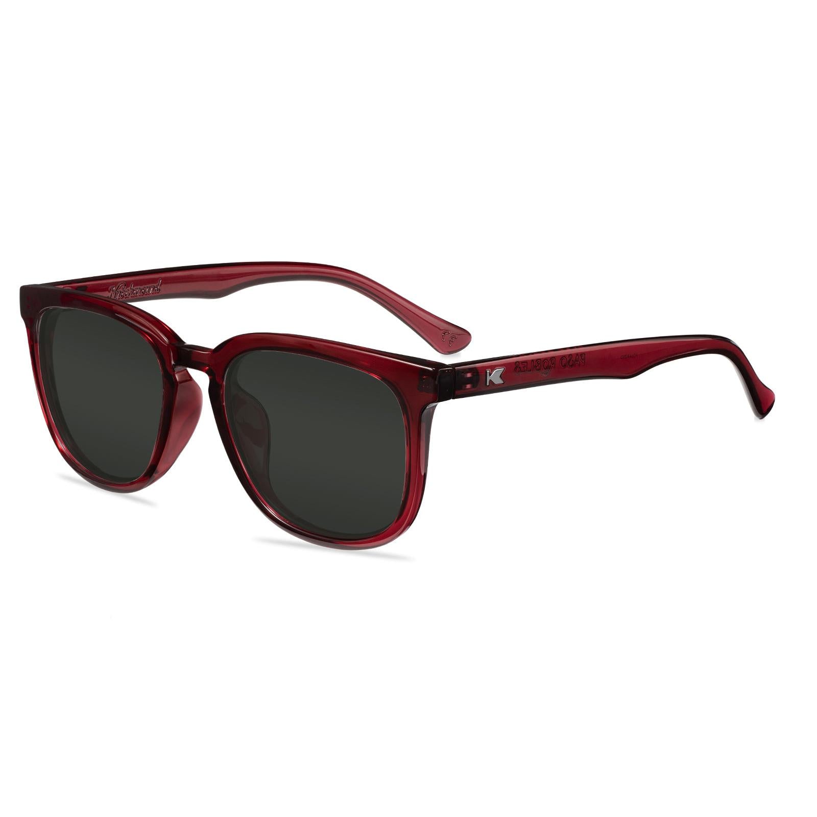 Black Cherry Paso Robles Prescription Sunglasses with Grey Lens, Flyover