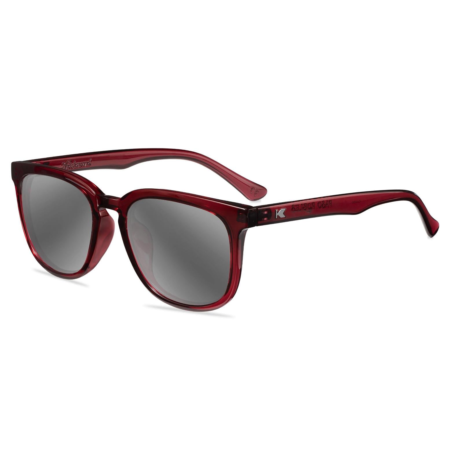 Black Cherry Paso Robles Prescription Sunglasses with Silver Lens, Flyover