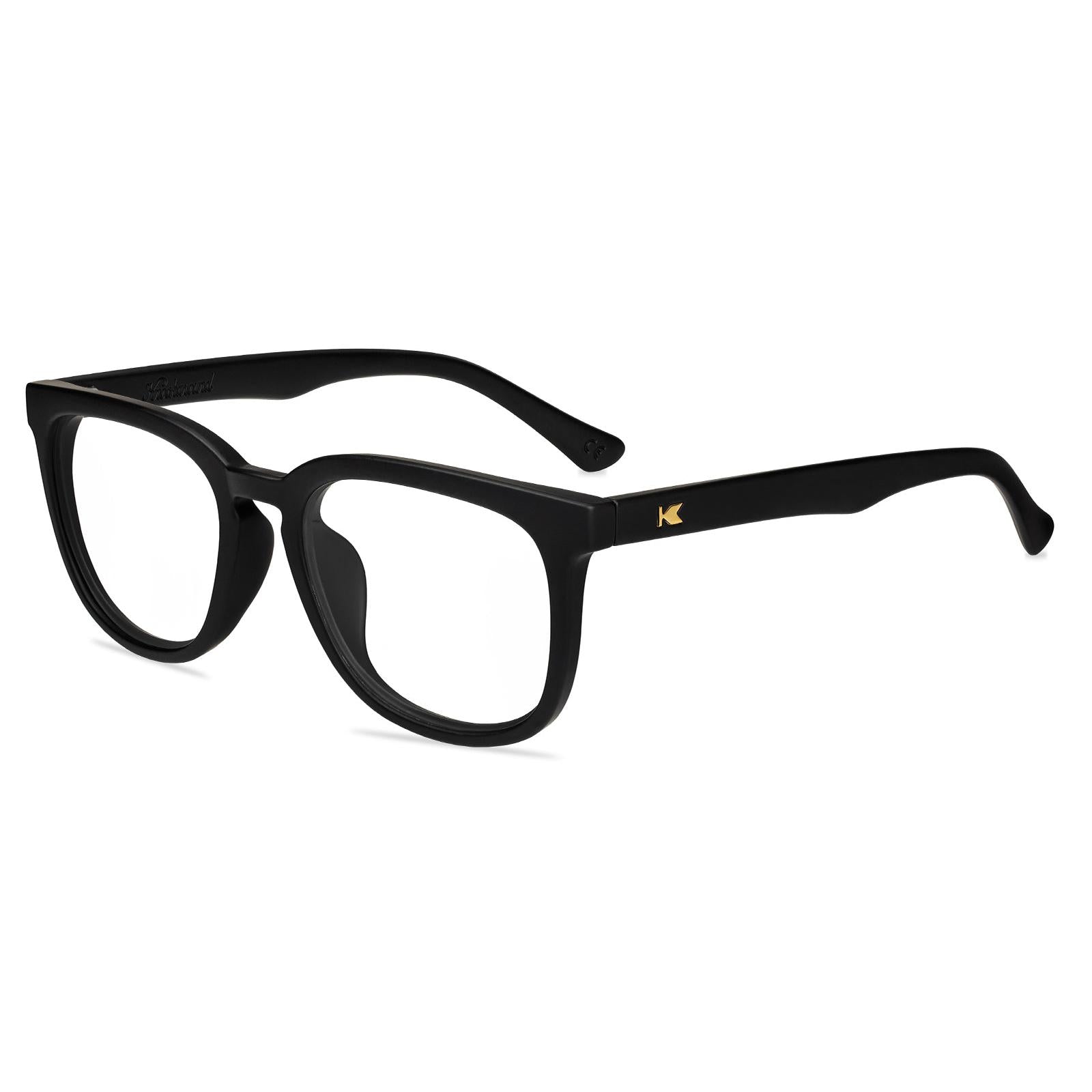 Black Gold Paso Robles Prescription Sunglasses with Clear Lens, Flyover