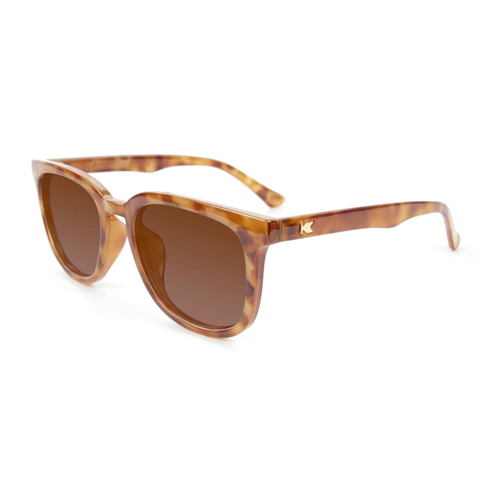Glossy Blonde Tortoise Shell Paso Robles Prescription Sunglasses with Brown Lens, Flyover
