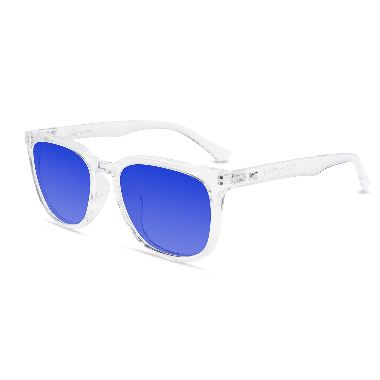 Clear Paso Robles Prescription Sunglasses with Blue  Lens, Flyover