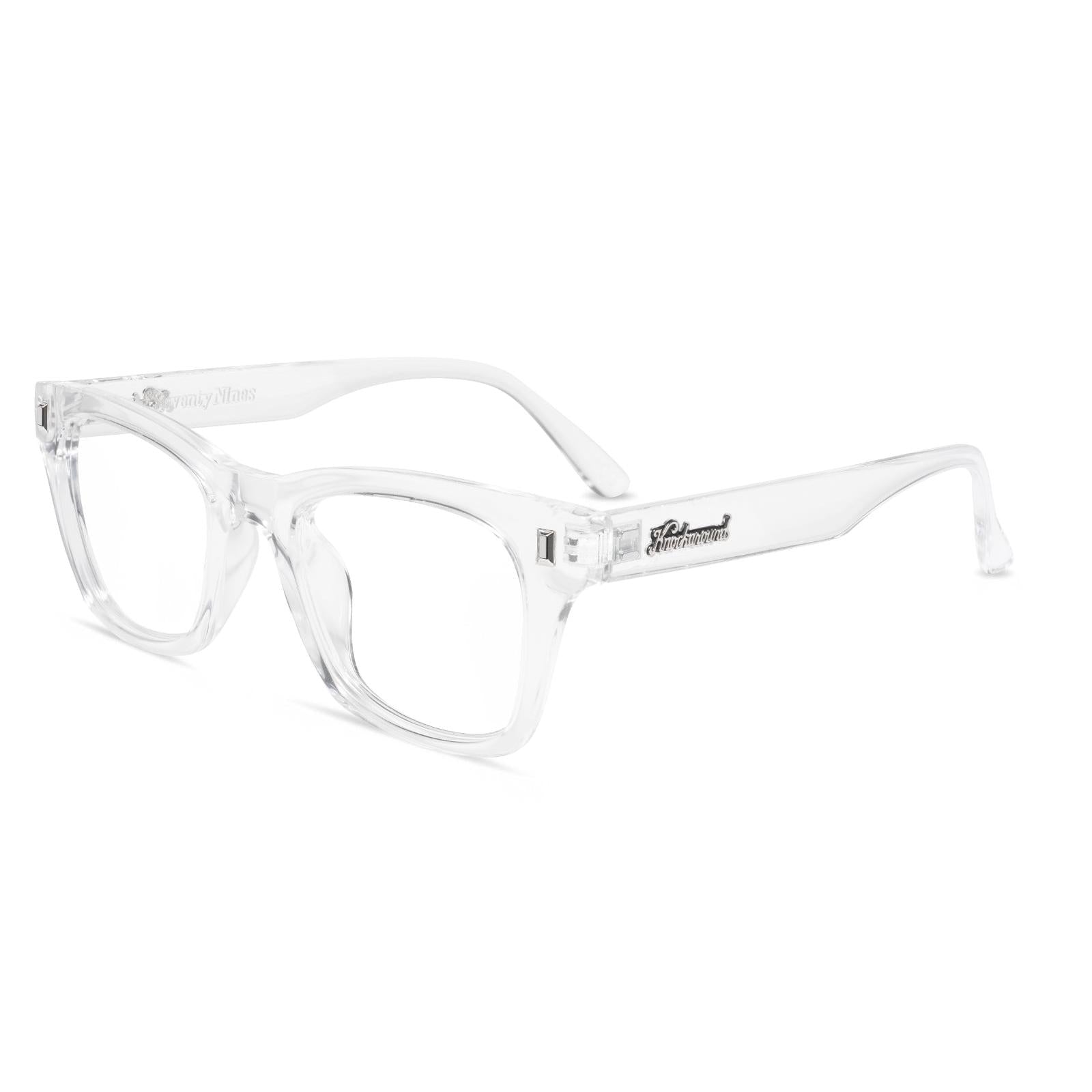 Clear Seventy Nines Prescription Sunglasses with Clear Lens, Flyover