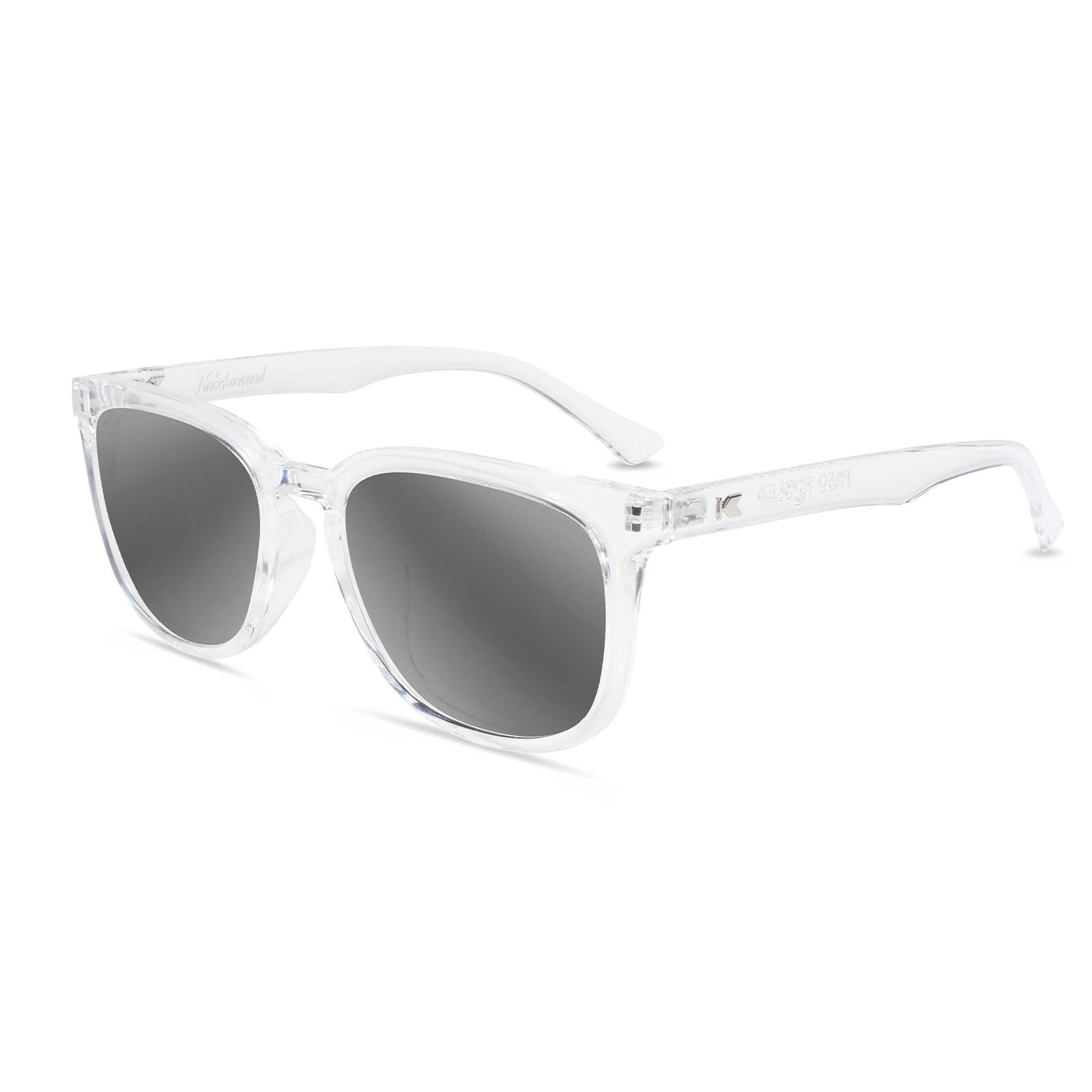 Clear Paso Robles Prescription Sunglasses with Silver Lens, Flyover