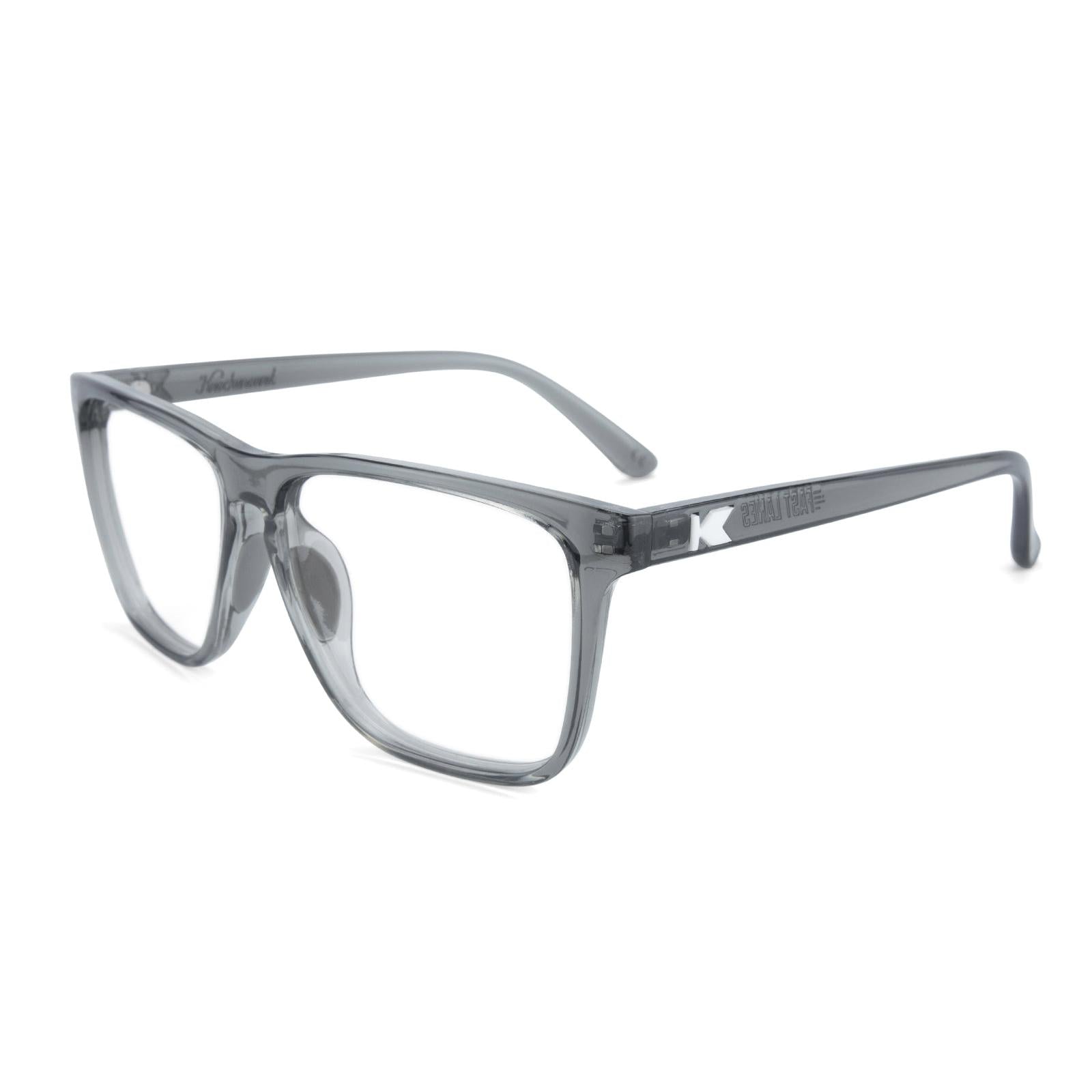 Clear Grey Fast Lanes Sport Prescription Sunglasses with Clear Lens, Flyover